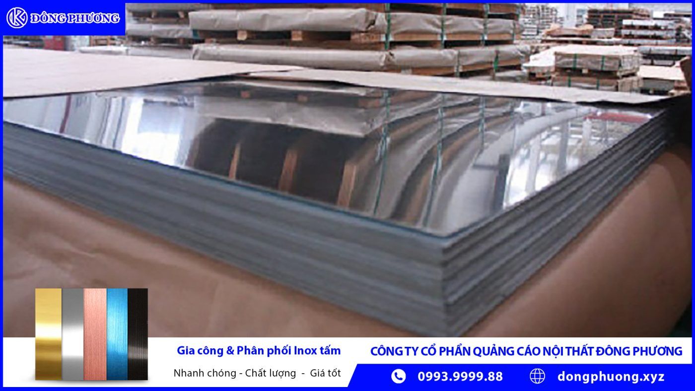 TẤM INOX TRẮNG GƯƠNG 201 - Inox Đông Phương Nha Trang