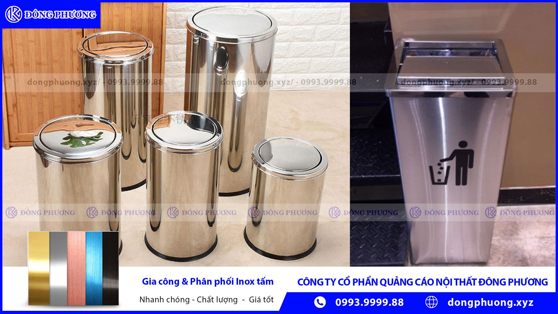 Tìm hiểu về cấu tạo của thùng đựng rác inox nắp lật