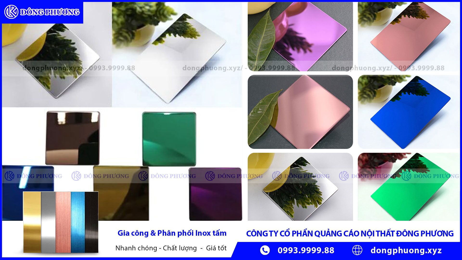 Những màu sắc phổ biến của inox màu